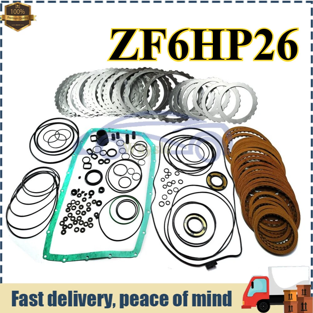 Unbranded Clutch Kit T18300A（T18302A+T183080A+T183081A） &ndash; Plastic, Rubber, Steel Country of Origin: China Transmission model: ZF6HP26 &ndash; Fits BMW Auto Transmission Master Rebuild Kit Overhaul Clutch Plates