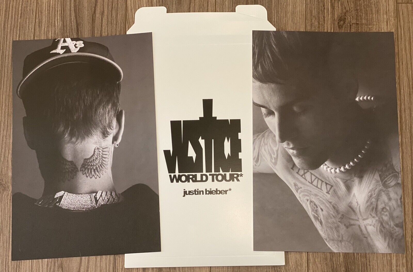 Set of 2 Justin Bieber Posters - Justice Tour Memoribilia