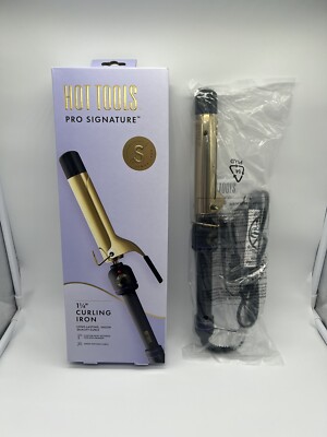 Hot Tools Signature Series Professional Quality Gold Curling Iron/Wand 1.25''