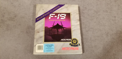 MicroProse Classics F-19 Stealth Fighter Simulator PC 1988 3 1/2'' 5 1/4'' Disk