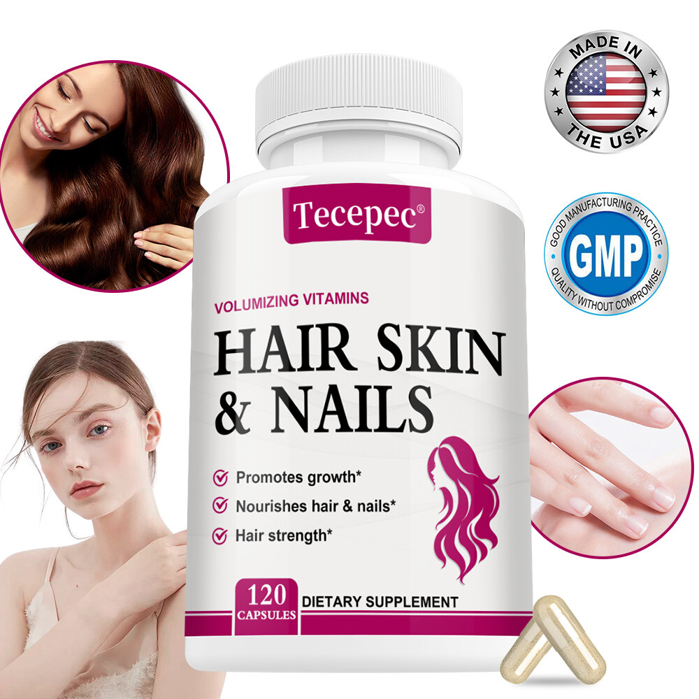 Cápsulas de biotina de colágeno para cabello, piel, uñas, suplemento vitamínico de colágeno premium