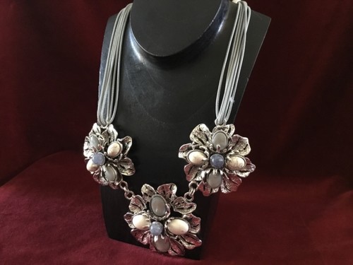 Bold Statement Necklace in Shades of 