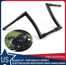 14" APE HANGER HANDLEBARS FAT WIDE 1-1/2" DNA MONSTER BARS FOR HARLEY MODELS