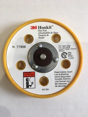 3M 77856 Hookit  Disc Stützteller - 5 Zoll Paddurchmesser, 5/16-24 Zoll Gewindegröße