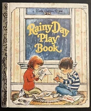 Vintage A Little Golden Book Rainy Day Play Book 1981 #2185