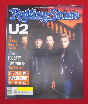 VINTAGE 1985 Rolling Stone Magazine Issue #443 - U2 John Fogerty USA for Africa