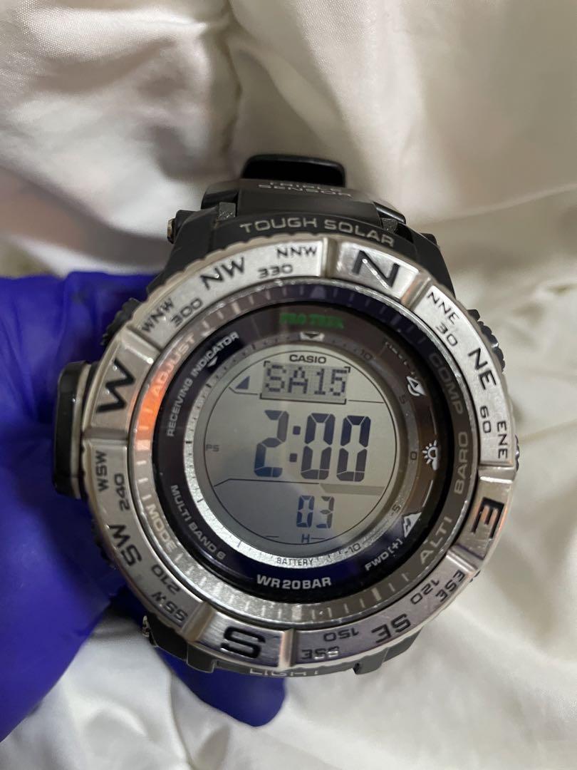 Casio Pro Trek Men's Watch PRW-3500 Solar Triple Sensor Digital