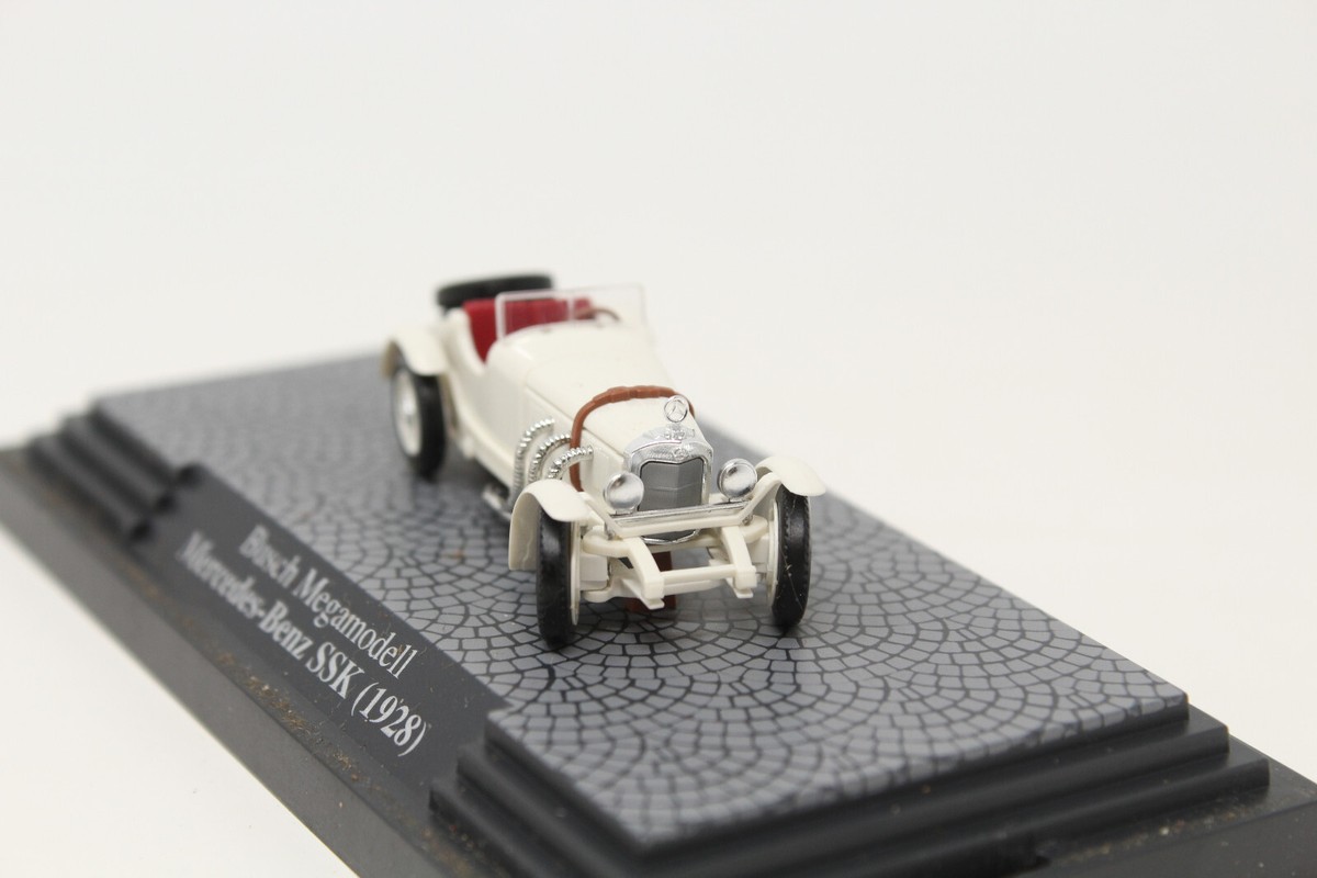 HO 1:87 Busch 48302 1928 Mercedes-Benz SSK White Vehicle | eBay