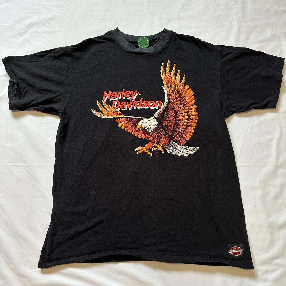 Harley Davidson 1988 Hawaii American Eagle Graphic T-Shirt L 