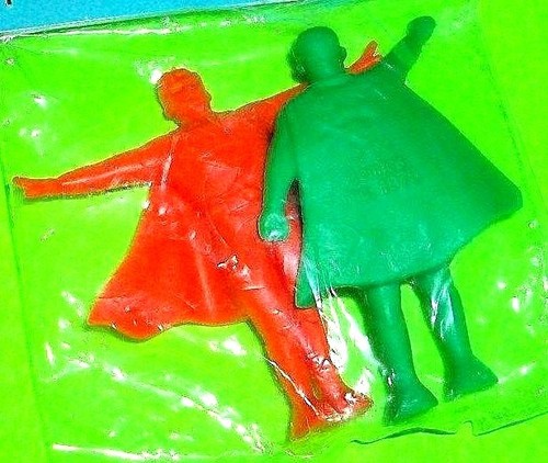 SUPERMAN 1979 DC Comic Keshi Japan Comic Book Action Figure 2-Pack! Very Rare! - Picture 5 of 10