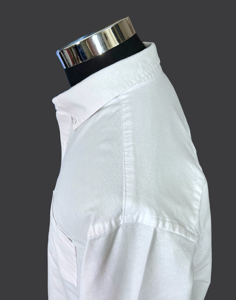 Amazon Essentials White Heavy Cotton Button-Down … - image 8