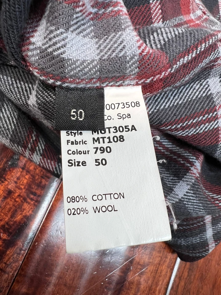 Marc Jacobs Made In Italy Hombre Talla Camisa de franela 50 Foto 4 de 4