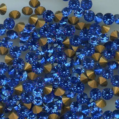 1012 SS18 SA *** 89 STRASS SWAROVSKI FOND CONIQUE SS18(4,3mm) SAPPHIRE