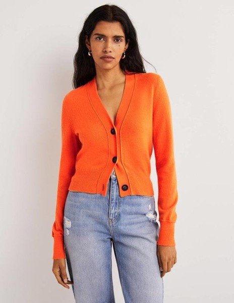 Women COS Sweater Red Cotton 36