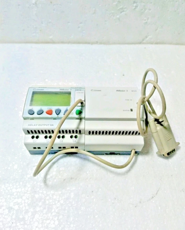 CROUZET MODEL CD12 & CROUZER M3MOD MILLENIUM 3 LOGIC CONTROLLER RELAY I/O MODULE - Image 3 of 4