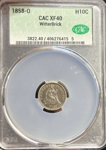 1858-O Seated Liberty Dime — photo from the most recent tracked eBay sale