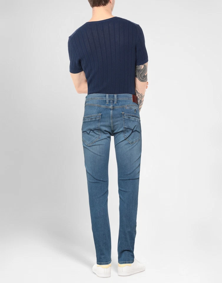 Jeans dritti PEPE JEANS prezzo consigliato €107 W33 L32 blu elasticizzato sbiadito vestibilità regolare - Immagine 2 di 4