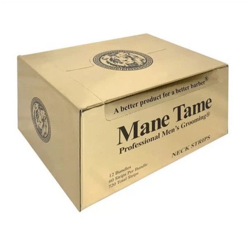 Mane Tame Professional Barber Neck Strips 1 Case 12 Packs 720 Total Strips