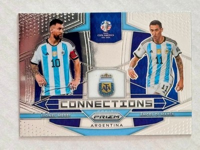 2024 Panini Prizm Copa America Connections #1 Di Maria Lionel Messi Argentina