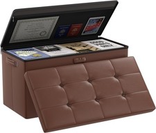 Stora Ottoman with Lo, Fireproof＆Waterproof 17 Inches Folding