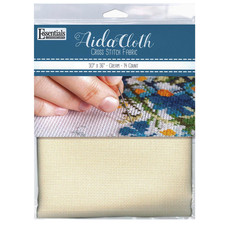 Essentials By Leisure Arts Aida Cloth, 14 Count, Cream Cross Stitch Fabric,