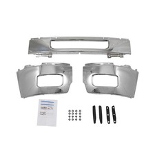 Chrome Front Bumper Fit For Chevy Silverado 2500 3500 2011-2014 With Fog Holes
