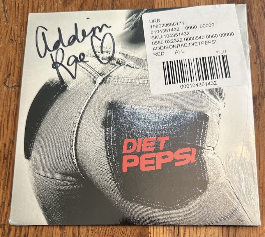 SIGNED Addison Rae Diet Pepsi 7