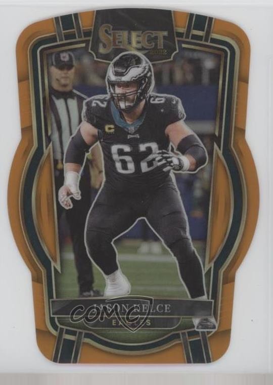 2022 Panini Select Club Level Orange Prizm Die-Cut 199/199 Jason Kelce #220 0kz8