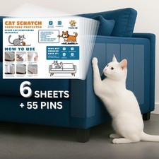 Anti Cat Scratch Furniture Protector 6-Pack Durable Couch Protector from Cat ...