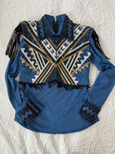 Women’s Horsemanship/Reining/Western Riding-  Bolero vest and Show Shirt Set