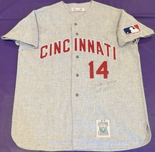 Authentic 1969 Pete Rose #14 Mitchell & Ness Cincinnati Reds Signed Jersey XL