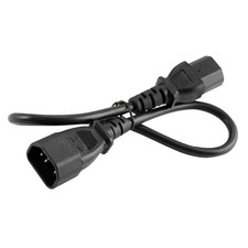 Image of IEC 320 C14 to C13 Power Extension Cord for PC Printer Monitor PDU UPS