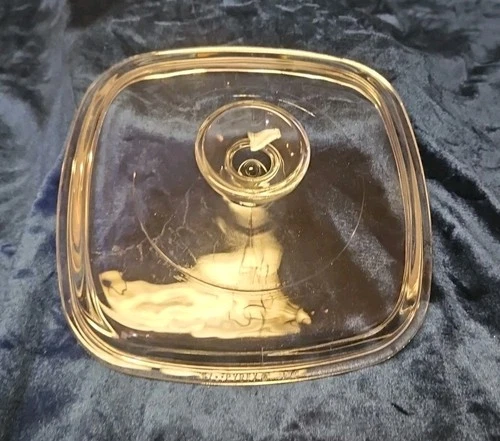 Pyrex A-7-C Vintage Glass Replacement Lid, 7" Square
