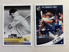 2018 Donruss Mickey Mantle Variation Lot Of 2 Cards