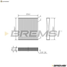 FILTER INNENRAUMLUFT FC2562A FÜR MERCEDES-BENZ B-CLASS/Sports/Tourer GLB GLA