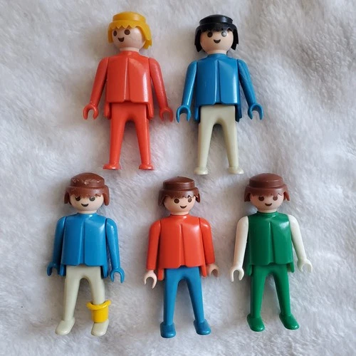1974 Playmobil Geobra Vintage Figures Mixed Lot Of 5