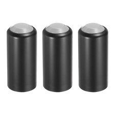 3PCS Battery Cover Mic Battery Screw on Cap Black Grey