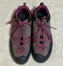 Scarpa Shoes Women 8.66/40.5 Pink Grey Black Crux Approach Hiking Suede Low Top