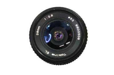 Tokina EL 28mm f/2.8 with a Nikon F-mount (Ai version)