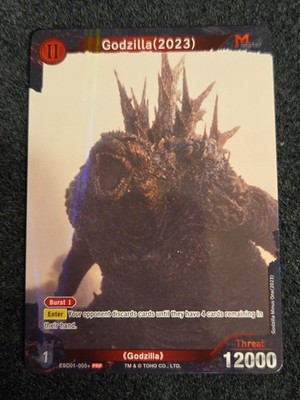 Godzilla Card Game Holo Foil Godzilla (2023) Promo ESD01-005+ PRP