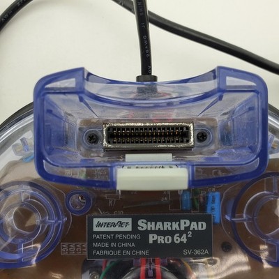 InterAct SharkPad Pro 64 Wired Turbo Controller Clear Blue for