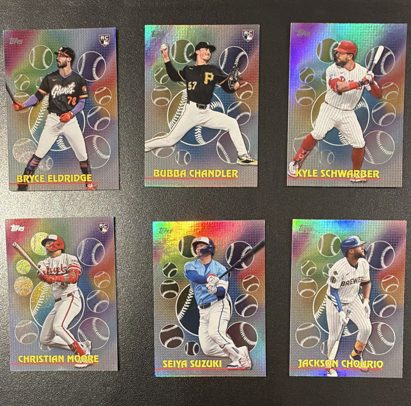 Topps 2025 Titans of the Game Insert 6-Card Lot Bryce Eldridge Chandler
