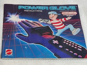 1989 Original Nintendo NES Power Glove 99% complete Missing The 4 Round Stickers