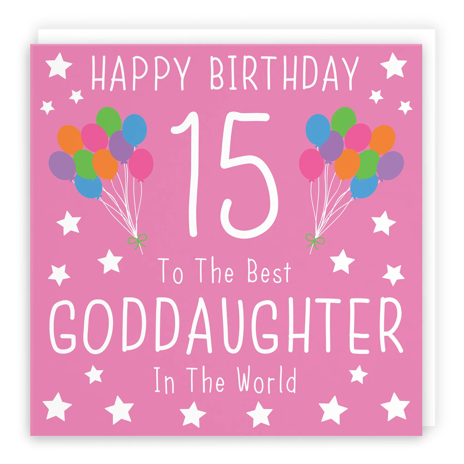 15th Goddaughter Birthday Card Iconic