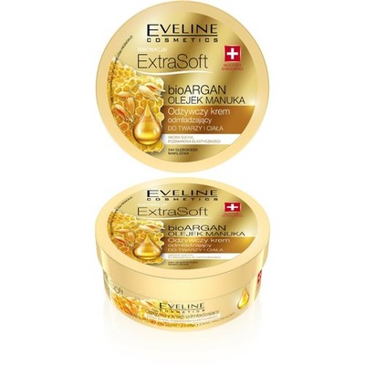 EVELINE Extra Soft Bio Argan Nourishing Face and Body Cream Manuka Oil