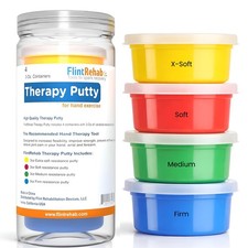 Therapy Putty for Hand Strengthening Stress Relief Adults Teens 4-Pack 3oz