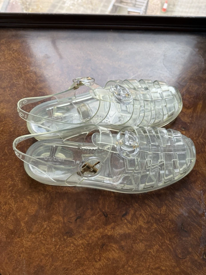 Gucci Transparent Rubber Jelly Shoes Flats Size 38 EU 5 UK Brand New In Box - Image 4 of 4