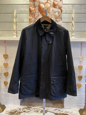 Barbour Ashby Jacket Large in Navy Blue