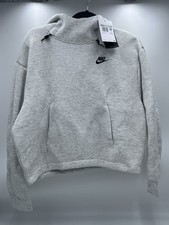 Nike Tech Fleece Oversized Hoodie XSMALL Womens White/Gray FV6322-013 Sweatshirt