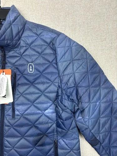 Bass Outdoor Mens Quilted Puffer Jacket Size Medium / M Navy Blue image 4